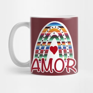 Sarape Rainbow Amor Mug